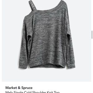 Market & Spruce cold shoulder top- large